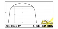 Abri d'auto 14' x 12'